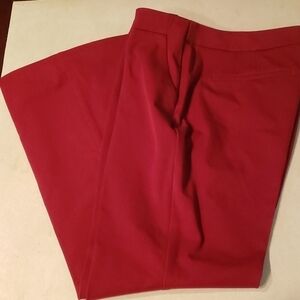 CHICO'S 1P Flare Career Dress Pants Cranberry EUC